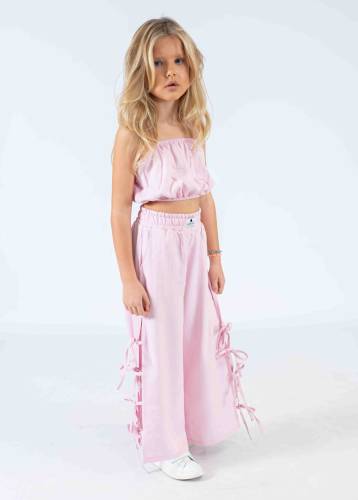 ΣΕΤ BALLOON CROP TOP ΚΑΙ Παντελόνι S-L