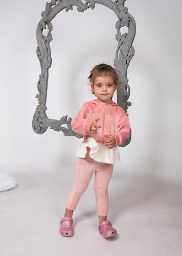 ΣΕΤ ΒΕΛΟΥΔΟ PEACHY PINK ΜΕ ΚΟΛΑΝ