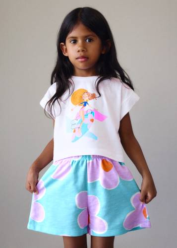 Σετ σορτς φουτερ και μπλουζακι