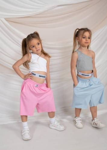 ΣΕΤ CROP TOP ΚΑΙ ΒΕΡΜΟΥΔΑ ΓΑΛΑΖΙΟ