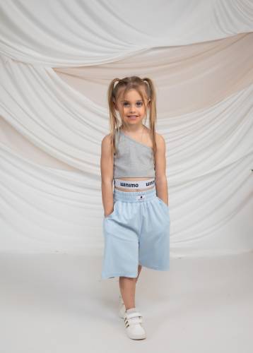 ΣΕΤ CROP TOP ΚΑΙ ΒΕΡΜΟΥΔΑ ΓΑΛΑΖΙΟ